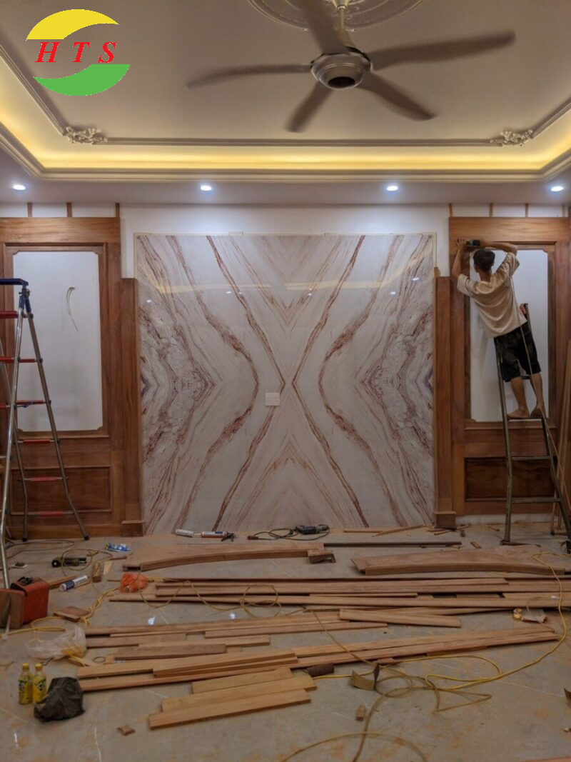 thi công thực tế bên hưng thịnh stone